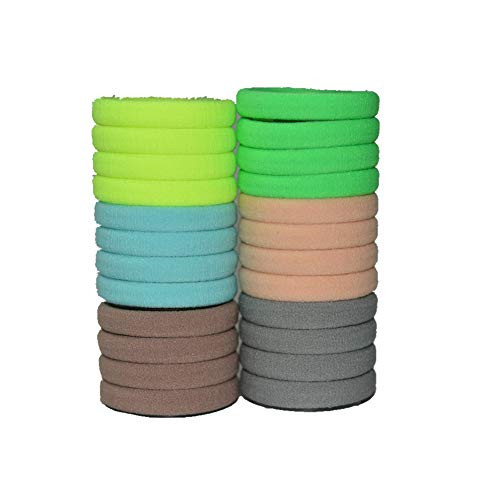 ShungFun Seamless Cotton Hair Bands Simply Hair Ties Rope No Crease Ouchless Ponytail Holders Headband Scrunchies Hair Accessories for Thick Fine Hair