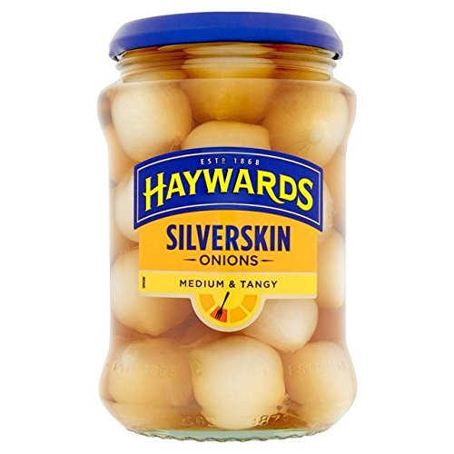 Haywards Medium and Tangy Silverskin Onions - 400g -0-88lbs-