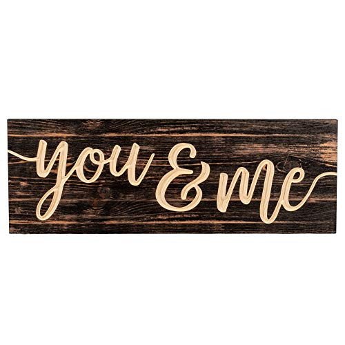 P- Graham Dunn You and Me Distressed Engraved 15-75 x 5-5 Inch Solid Pine Wood Plank Wall Plaque Sign P- Graham Dunn You and Me Distressed Engraved 15-75 x 5-5 Inch Solid Pine Wood Plank Wall Plaque Sign