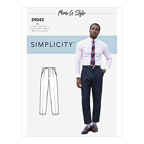Simplicity S9043 BB Mens Pants Sewing Pattern by Mimi G Style  Size 44-52