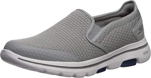 Skechers Mens Gowalk 5 Apprize-Double Gore Slip on Performance Walking Shoe Sneaker  Light Gray-Blue  9 M US