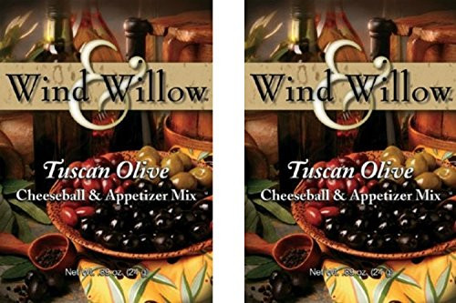 Wind and Willow International Influence Savory Cheeseball and Dip Mix -2-Pack- -Tuscan Olive-