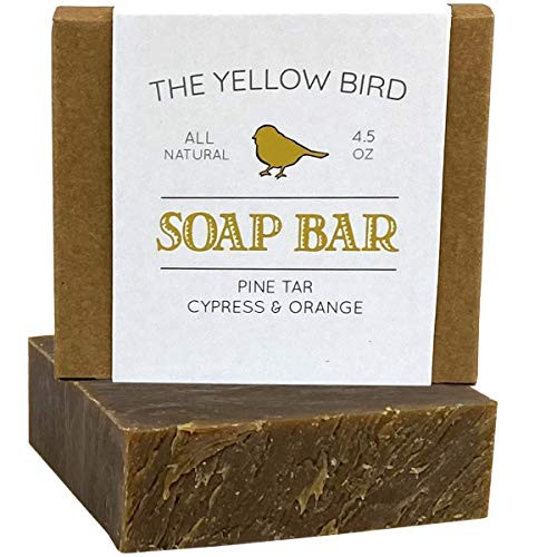 Pine Tar Bar Soap - Natural Face Soap Body Soap- Handmade in USA with Organic Ingredients and Essential Oils- Pine Tar Bar Soap - Natural Face Soap Body Soap- Handmade in USA with Organic Ingredients and Essential Oils-