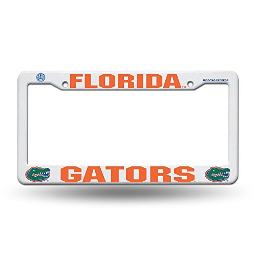 Rico Industries NCAA Florida Gators Sports Fan License Plate Frames  Orange and Blue  One Size