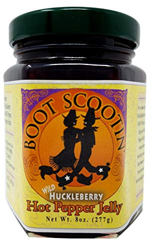 Wild Huckleberry Hot Pepper Jelly 8 oz  Made in USA