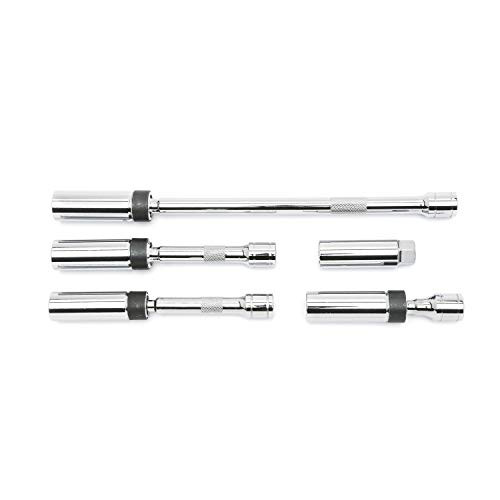 GEARWRENCH 5 Pc- 3-8 Drive 6 Pt- Magnetic Swivel Spark Plug Socket Set  80601