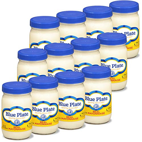 Blue Plate Real Mayonnaise  8 Ounce Jar -Pack of 12-