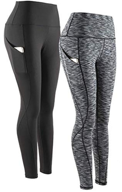 SERHOM Yoga Pants High Waist Tummy Control Workout Women Yoga Leggings with Pockets S Pack of 2 SERHOM Yoga Pants High Waist Tummy Control Workout Women Yoga Leggings with Pockets S Pack of 2