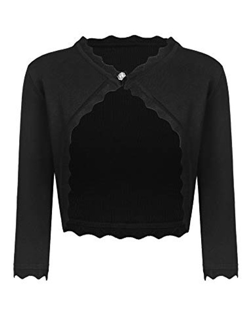 Guteer Womens Bolero Cropped Cardigan Open Front Shrug Bolero Jackets Full Sleeve Knit Cardigans Sweaters