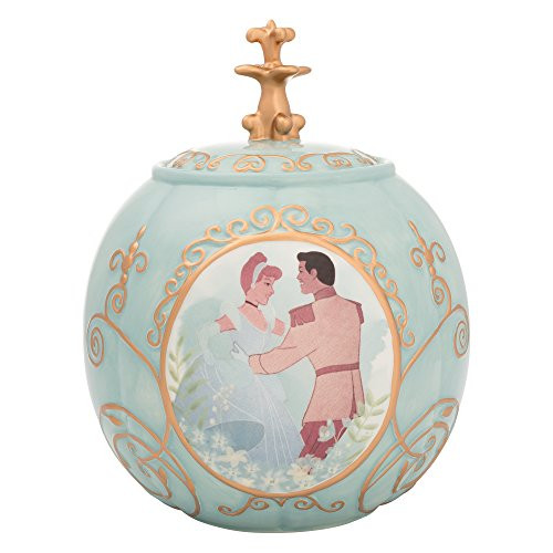Vandor 90041 Disney Cinderella Sculpted Ceramic Cookie Jar, 12 x 8 x 8 Inches