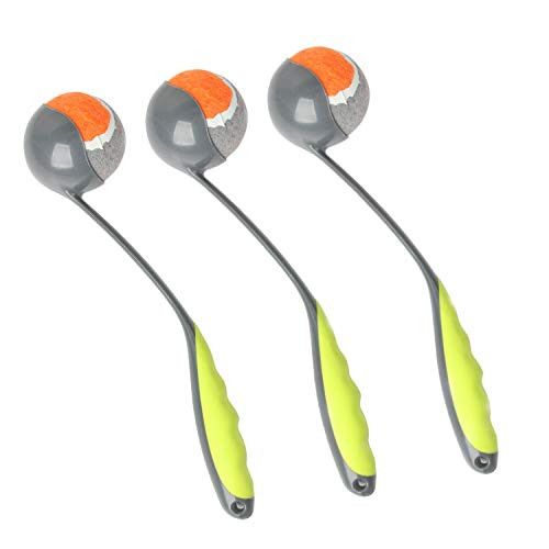 PAWISE Dog Ball Launcher Dog Fetch Toy Dog Tennis Ball Thrower -3 Pack-