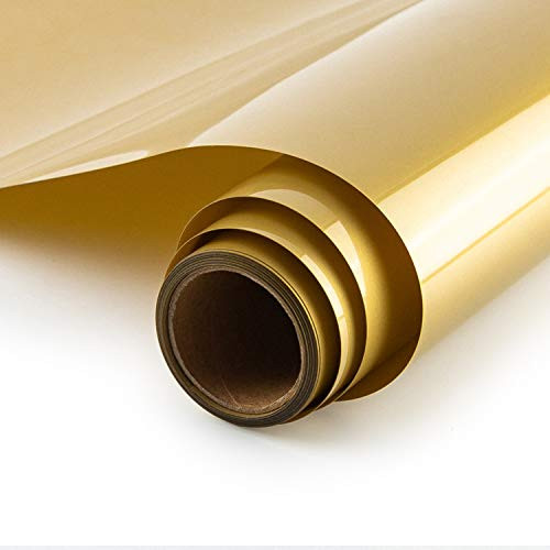 Heat Transfer Vinyl Roll 12x15ft SHOYISI HTV Iron on Vinyl for DIY T-Shirts Garments Bags and Other Fabrics-Gold- Heat Transfer Vinyl Roll 12x15ft SHOYISI HTV Iron on Vinyl for DIY T-Shirts Garments Bags and Other Fabrics-Gold-