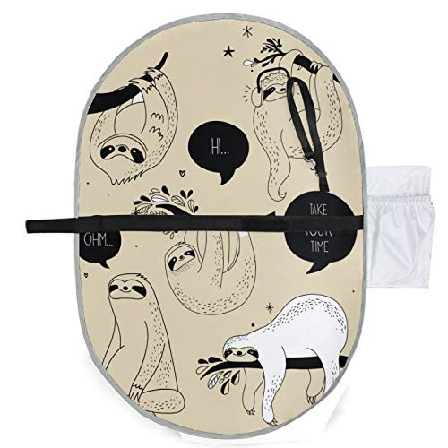 Cute Sloth Baby Changing Pad Portable Diaper Changing Pad Diaper Bag Mat Foldable Travel Changing Station - Stroller Strap Side Pocket for Wipes Di Cute Sloth Baby Changing Pad Portable Diaper Changing Pad Diaper Bag Mat Foldable Travel Changing Station - Stroller Strap Side Pocket for Wipes Di