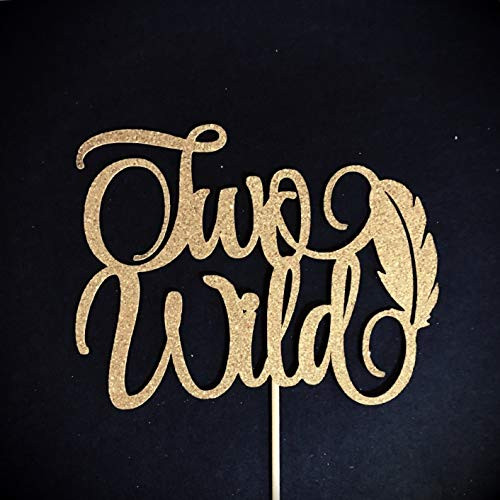 Atelier Elegance Two Wild Cake Topper  2nd Birthday Cake Topper  Two Cake Topper  Tribal Party