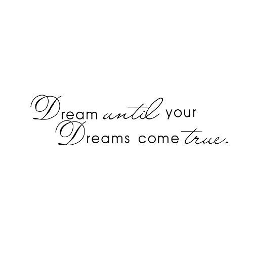 Dream Until Your Dreams Come True Wall Sticker Motivational Wall Decals Family Inspirational Wall Stickers Quotes