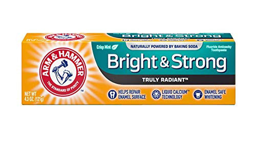 ARM and HAMMER Bright and Strong Truly Radiant Toothpaste  Crisp Mint 4-3 oz -Pack of 7-