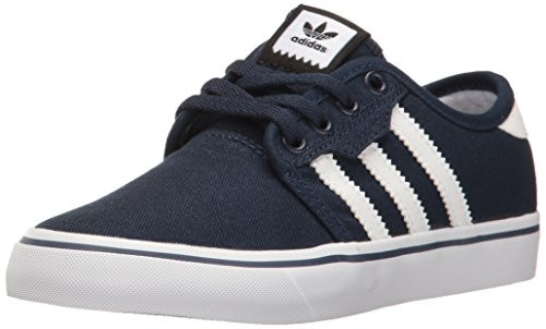 adidas Originals unisex child Seeley Running Shoe  Collegiate Navy-White-White  6 Big Kid US