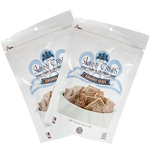 Skinny Crisps Cinnamon Gluten Free Crackers -Pack of 2-