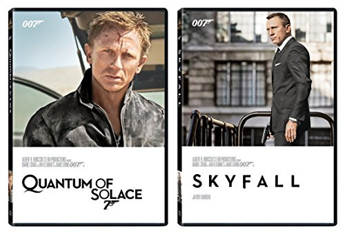 Skyfall DVD and Quantum of Solace 2 Pack James Bond 007 Daniel Craig Set