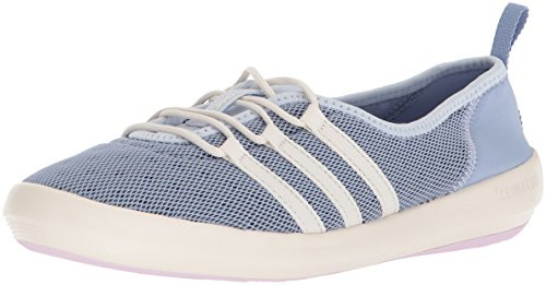 adidas outdoor Womens Terrex CC Boat Sleek Walking Shoe  Chalk Blue-Chalk White-aero Pink  10 M US