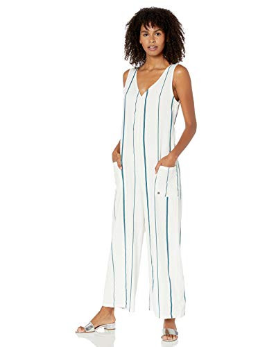 Roxy Juniors Baby Remember Romper  Snow White Thin Bold Stripes  M