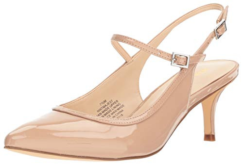 NINE WEST womens Sling Back Pump  Natural  11 US