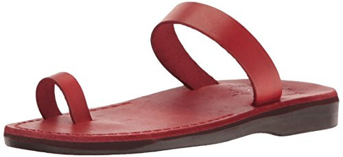 Jerusalem Sandals Womens Eden Slide Sandal  Red  42 EU-11 M US