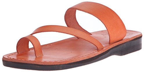 Jerusalem Sandals Womens Zohar Rubber Slide Sandal  Orange  42 EU-11 M US