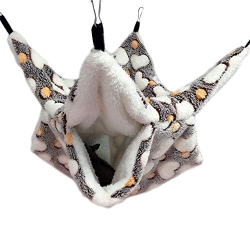 Oncpcare Small Pet Cage Hammock  Bunkbed Sugar Glider Hammock  Guinea Pig Cage Accessories Bedding  Warm Hammock for Parrot Ferret Squirrel Hamster Ra