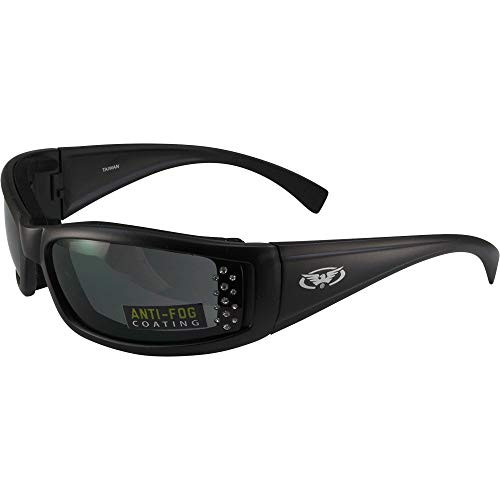 Global Vision Allie Cat Padded Motorcycle Sunglasses Black Frames Smoke Lens Global Vision Allie Cat Padded Motorcycle Sunglasses Black Frames Smoke Lens