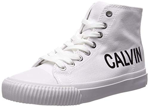 Calvin Klein Jeans Womens IOLE Sneaker  Bright White Canvas  8 M US