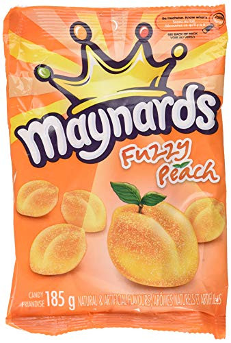 Maynards Fuzzy Peach  185g-6-5 oz  9pk -Imported from Canada-