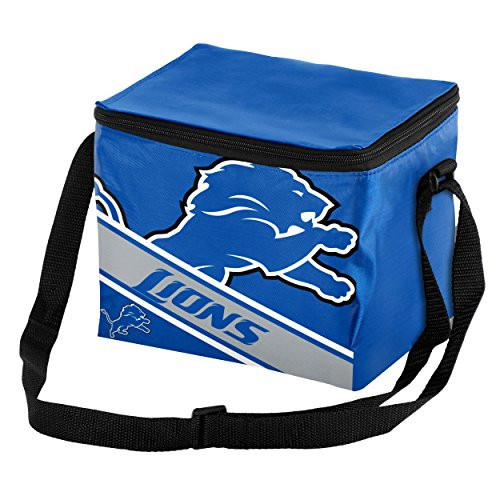 Detroit Lions Big Logo Stripe 6 Pack Cooler