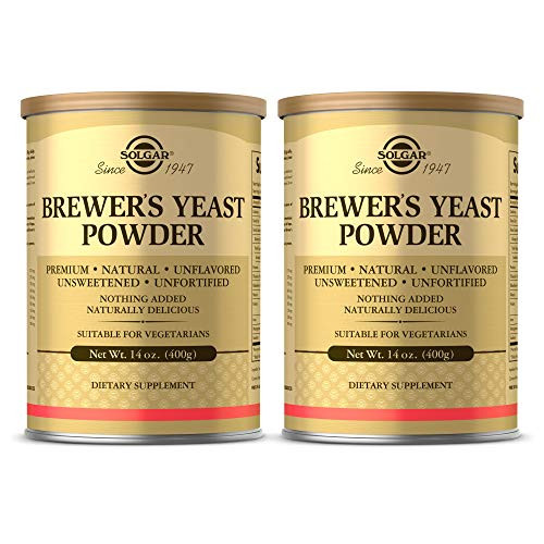 Solgar Brewers Yeast Powder  14 oz - 2 Pack - Rich Source of Amino Acids  B-Complex Vitamins  Minerals  and Protein - Natural  Unflavored  and Unsweete