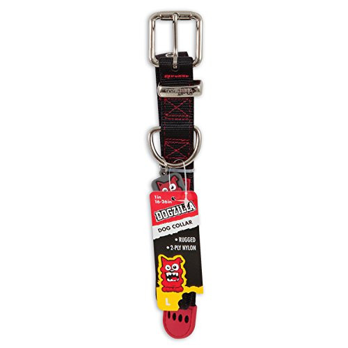 Petmate Dogzilla 1 x 16-26 Collar  Black  Large
