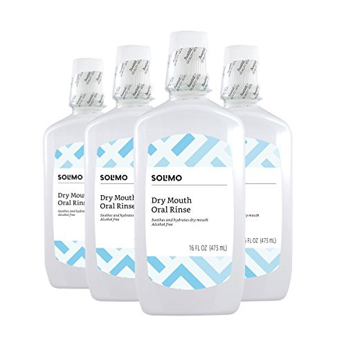 Amazon Brand - Solimo Dry Mouth Oral Rinse  Alcohol Free  Mint  16 Fluid Ounces  Pack of 4 Amazon Brand - Solimo Dry Mouth Oral Rinse  Alcohol Free  Mint  16 Fluid Ounces  Pack of 4