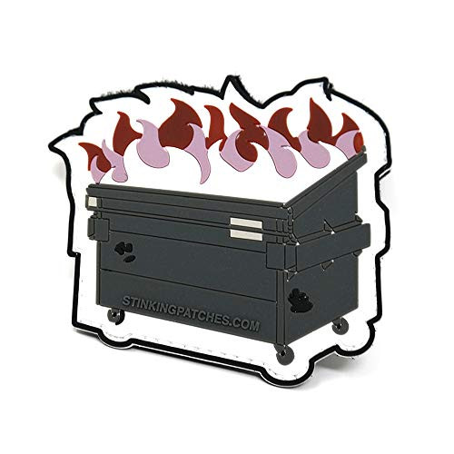 Elegant Dumpster Fire Morale Patch - PVC Rubber Tactical Patch - Funny Morale Patch