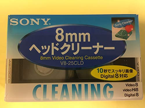 Sony V8-6CLD 8mm - Hi8 - Digital8 Camcorder Video Head Cleaning Cassette