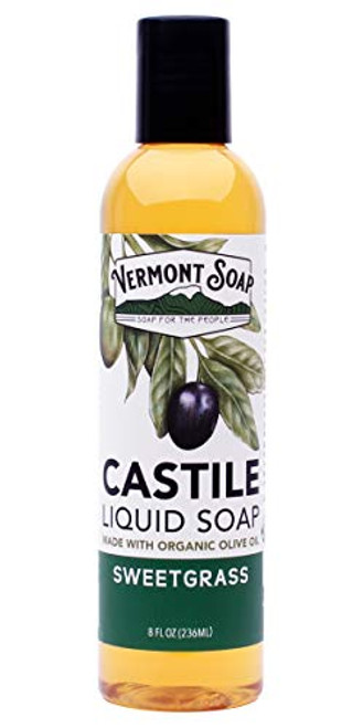 Vermont Soap Liquid Castile Soap -Sweetgrass 8oz- Vermont Soap Liquid Castile Soap -Sweetgrass 8oz-