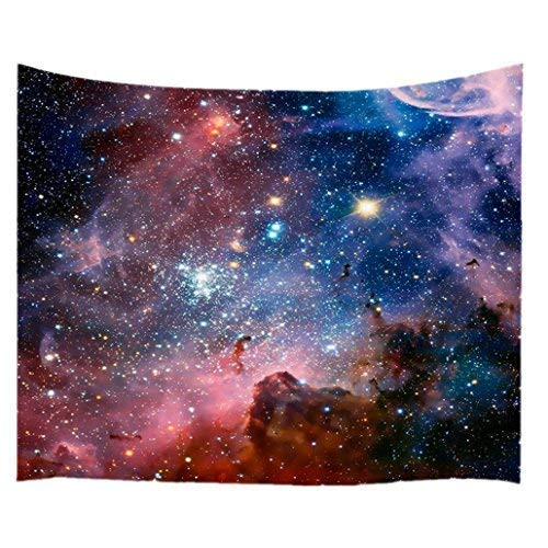 Goodbath Large Tapstry  Space Universe Galaxy and Star in Outer Space Tapestries Wall Hangings for Living Room Bedroom Dorm  90 x 60 Inch  Colorful