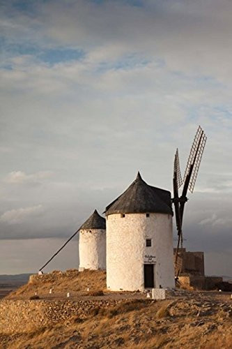 Posterazzi Spain Consuegra La Mancha Windmills Poster Print by Walter Bibikow  -18 x 24-