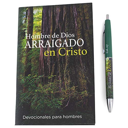 Christian Tools Affirmation Spanish-Gift Set-Man of God Devotion Book and Pen -Col- 26-7 LBLA- -Dec-