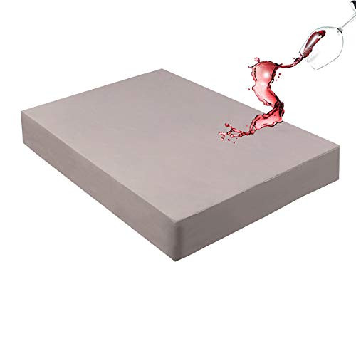 Mecerock 6 Colors Grey Twin Size Waterproof Mattress Pad Protector Cover Fitted to 18 Deep Hypoallergenic Vinyl Free Mecerock 6 Colors Grey Twin Size Waterproof Mattress Pad Protector Cover Fitted to 18 Deep Hypoallergenic Vinyl Free