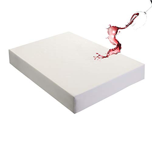 Mecerock Yellow Twin Size Waterproof Mattress Pad Protector Cover Fitted to 18 Deep Hypoallergenic Vinyl Free Mecerock Yellow Twin Size Waterproof Mattress Pad Protector Cover Fitted to 18 Deep Hypoallergenic Vinyl Free