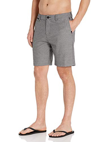 Quiksilver Mens Union Pinstripe Amphibian 19 Walk Short  Black  38