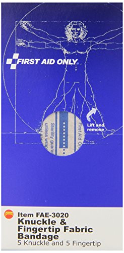 First Aid Only Knuckle and Fingertip Fabric Bandages  10 Count