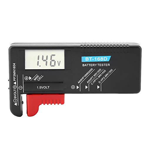 BT-168D LCD AA-AAA-C-D-9V-1-5V Universal Digital Battery Volt Tester
