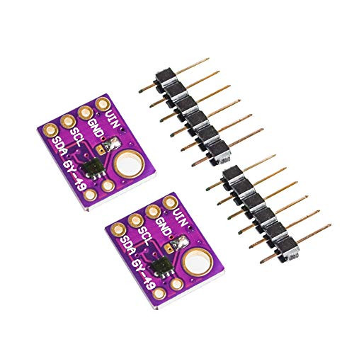 GY-49 MAX44009 Digital Ambient Light Sensor Light Intensity Sensor Module for Arduino I2C Interface with 4P Pin Header-2PCS-