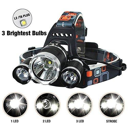 Headlamp USB Rechargeable IMPROVED LED Ultra Bright CREE 25000 Lumen Head Flashlight Camping and Outdoor Headlamps Headlamp USB Rechargeable IMPROVED LED Ultra Bright CREE 25000 Lumen Head Flashlight Camping and Outdoor Headlamps