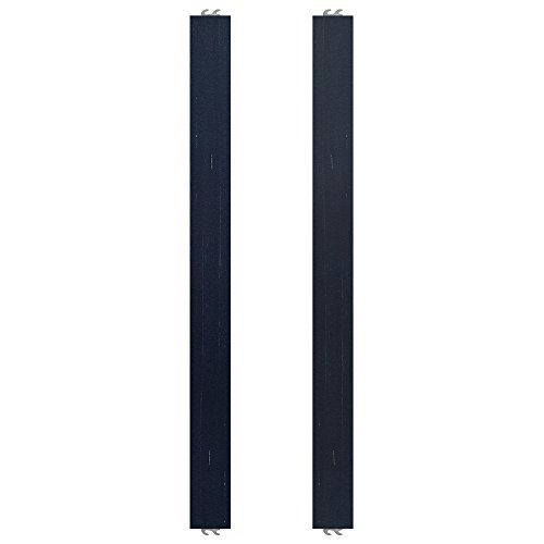 Evolur Universal Convertible Crib Wooden Bed Rail in Distress, Navy, Full Size